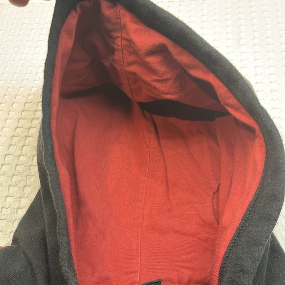 Harley Davidson Hoodie Black And Maroon Men's Medium Logo Pre Owned - Picture 6 of 12